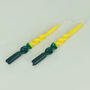 G Decor Set Of Two Yellow Green Spiral Twisted Candles, thumbnail 2 of 3