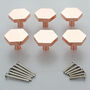 Rose Gold Luxury Hexagon Shape Cabinet Pull Knobs, thumbnail 3 of 4