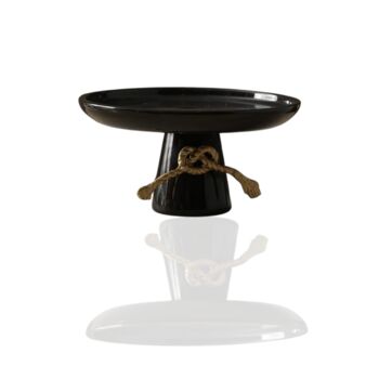 White Marble Serving Stand With Gold Pomegranate Detail, 2 of 2