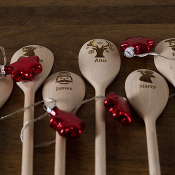 Personalised Christmas Wooden Spoons, 4 of 5