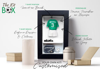 Personalised Rugby Gift, The 'Double' KitBox, 5 of 6