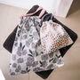 Personalised Cotton Drawstring Travel Bag Set, thumbnail 2 of 3