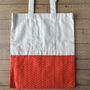 Colourful Half Sari Cotton Tote Bags, Fair Trade Shopping Bag Handmade In India, thumbnail 9 of 12