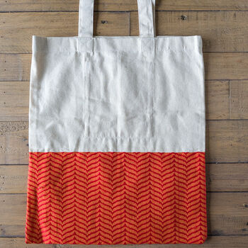 Colourful Half Sari Cotton Tote Bags, Fair Trade Shopping Bag Handmade In India, 9 of 12