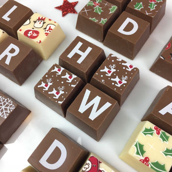 Christmas Personalised Chocolate Squares, 4 of 7