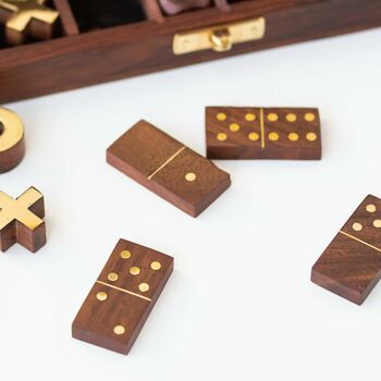 Personalised Wooden Card And Dice Game Set, 8 of 8