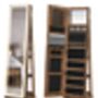 Standing LED Mirror Jewellery Cabinet, Lockable Design, thumbnail 9 of 9