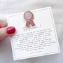 Thoughtful Teacher Gift Pin With Poem | Light Hearted Thank You Teacher Gift | End Of Term Teaching Assistant Gift, thumbnail 1 of 12