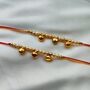 Ghungroo Golden Rakhi For Rakshaa Bandhan, thumbnail 7 of 7