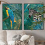 Custom Set Animal Jungle Prints Personalised Art Gift, thumbnail 1 of 9