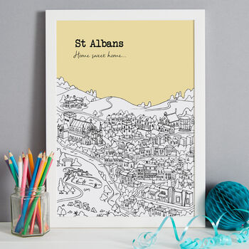 Personalised St Albans Print, 5 of 10