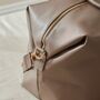 Personalised Weekend Holdall Bag In Taupe, thumbnail 2 of 3