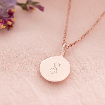 Sia Sterling Silver Personalised Initial Necklace, 3 of 10