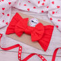 Red Heart Valentine Baby Headbands Bows, thumbnail 3 of 6