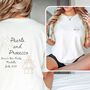 Prosecco And Pearls Personalised Hen Party T Shirt, thumbnail 2 of 4