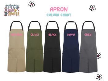 Daddy's Barbecue Embroidered Apron, 6 of 6