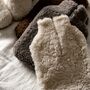 Sheepskin Hot Water Bottle In Assorted Colours, thumbnail 1 of 9