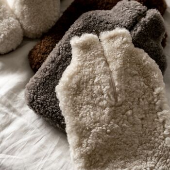 Sheepskin Hot Water Bottle In Assorted Colours, 6 of 8