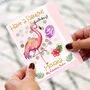 Personalised Flamingo 'Fabulous' 30th Birthday Card, thumbnail 6 of 10