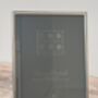 Sixtrees Slim Silver Plated Border Photo Frame, Four X Six, thumbnail 2 of 3