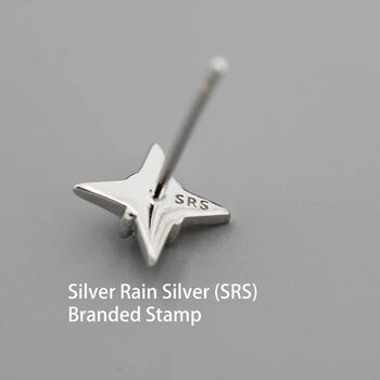Star Opal Stud Earrings In Sterling Silver, 8 of 12