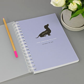 Personalised Dachshund Lovers Journal Or Notebook, 2 of 8