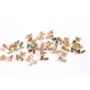 9ct Solid Gold 12 Birthstone Cz Baguette Stud Earrings, thumbnail 10 of 12