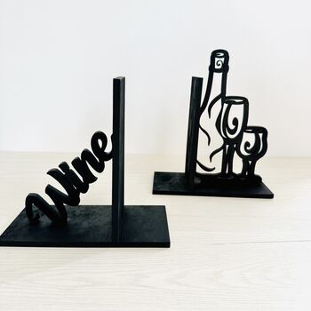 Wine And Dine Modern Bookends, 2 of 2