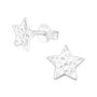 50th Birthday Silver Star Earrings In A Gift Tin, thumbnail 2 of 9