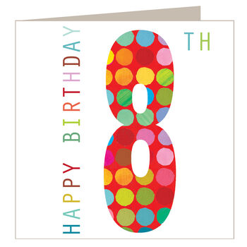 Sparkly 8th Birthday Card, 2 of 5