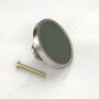 Cowhide Leather Cupboard Door Drawer Knob Handles, thumbnail 8 of 8
