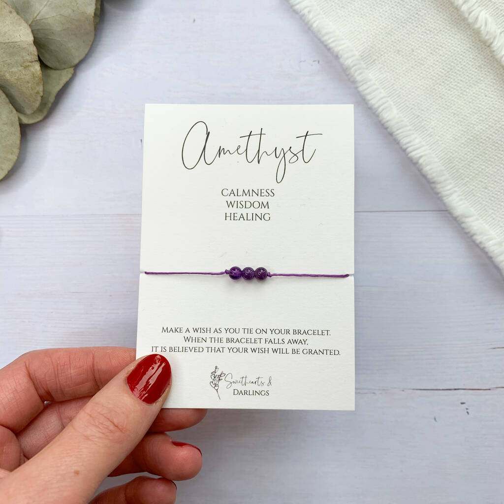 Amethyst Miniature Wish Bracelet, 1 of 4