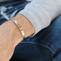Silver Medical Alert Allergy Cuff Bracelet, thumbnail 5 of 11