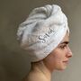 Personalised Hair Turbie Towel, thumbnail 3 of 7