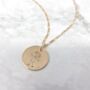 Gold Vermeil Plated Actual Kids Drawing Necklace, thumbnail 2 of 7