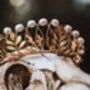 The Agatha Crown Oak Leaf Pearl Tiara, thumbnail 3 of 12