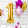 Gold Any Age Foil Number Birthday Balloon, thumbnail 5 of 5