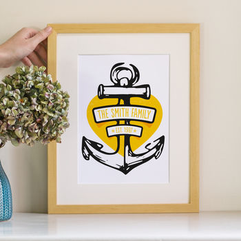 Family Anchor Print Personalised, 4 of 7