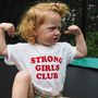 'Strong Little Girls Club' Kids T Shirt, thumbnail 4 of 5