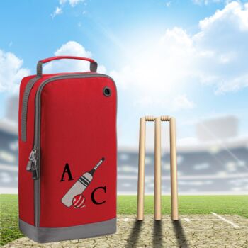 Personalised Embroidered Cricket Shoe Bag, 2 of 9