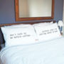 'Don't Talk To Me Before Coffee' Pillow Cases, thumbnail 2 of 3