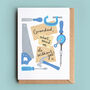 Woodworking Dad, Daddy Or Grandad Card, thumbnail 1 of 4