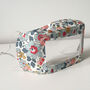 Floral Liberty Pattern Accessible Clear Face Mask, thumbnail 1 of 8