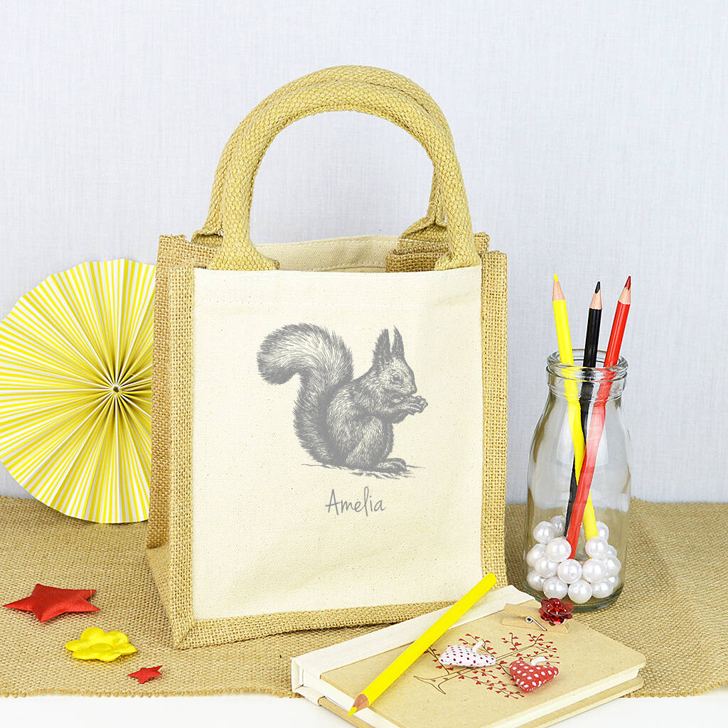 Personalised Squirrel Bag By Andrea Fays