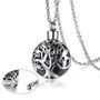 Gem Encrusted Tree Of Life Ashes Urn Pendant Necklace, thumbnail 3 of 5