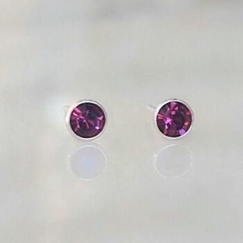 Sterling Silver February Birthstone Bracelet, 8 of 8