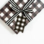 Gingham Gift Tags, Black And White, thumbnail 1 of 5
