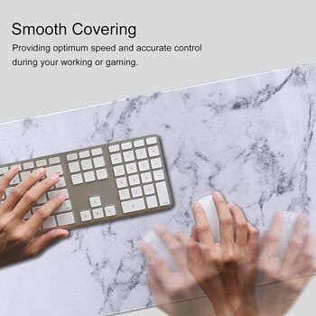 White Marble Desk Pad Protector, 4 of 7