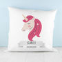 Personalised Sweet Dreams Unicorn Cushion Cover, thumbnail 3 of 4