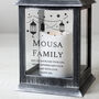 Personalised Eid And Ramadan Black Lantern, thumbnail 2 of 4